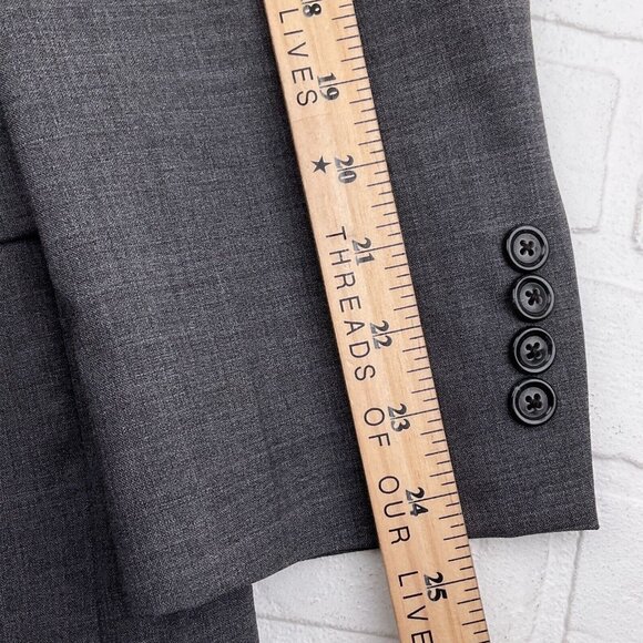 Jos A Bank Suit Men 44R 38Wx28.5L Classic Career Neutralcore Cuffs‎ Wool - Picture 9 of 16